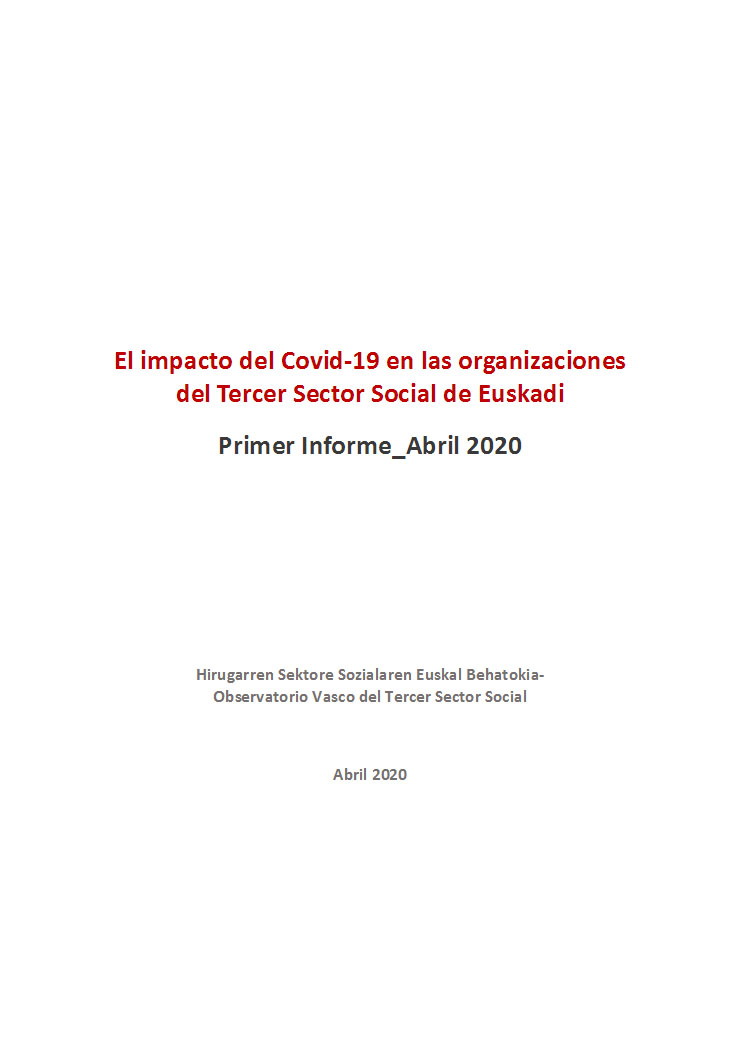 El impacto del Covid-19 en las organizaciones del Tercer Sector Social de Euskadi