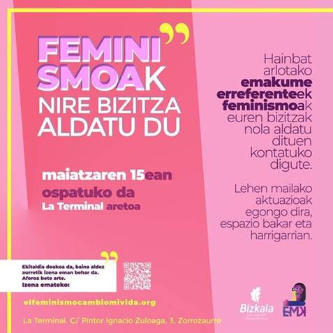 EVENTO: EL FEMINISMO CAMBIÓ MI VIDA
