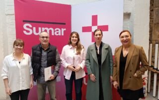 Reunión con Alba García, candidata de Sumar Euskadi
